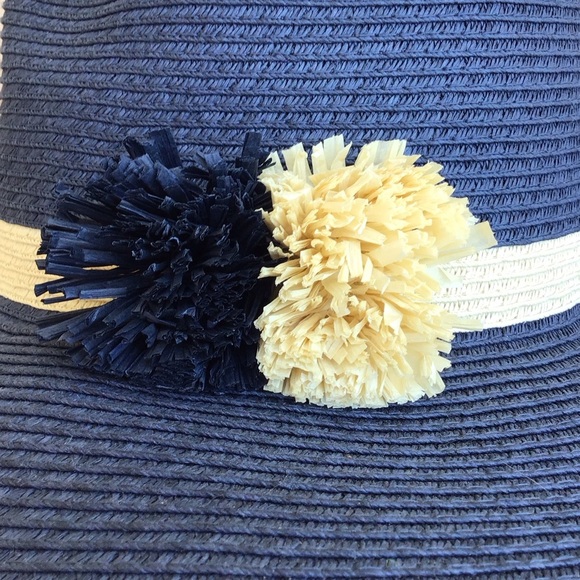 Tommy Bahama Island Navy Pom Pom Wide Brim Hat NEW - Picture 7 of 8